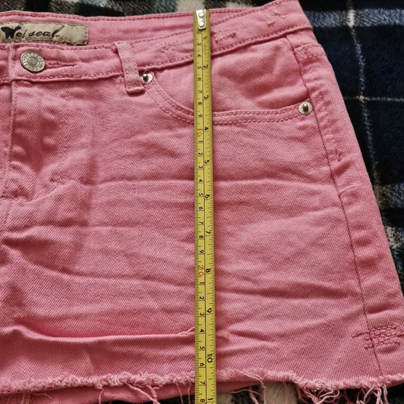 4/$20 Cute pink Jean skirt - Picture 3 of 5